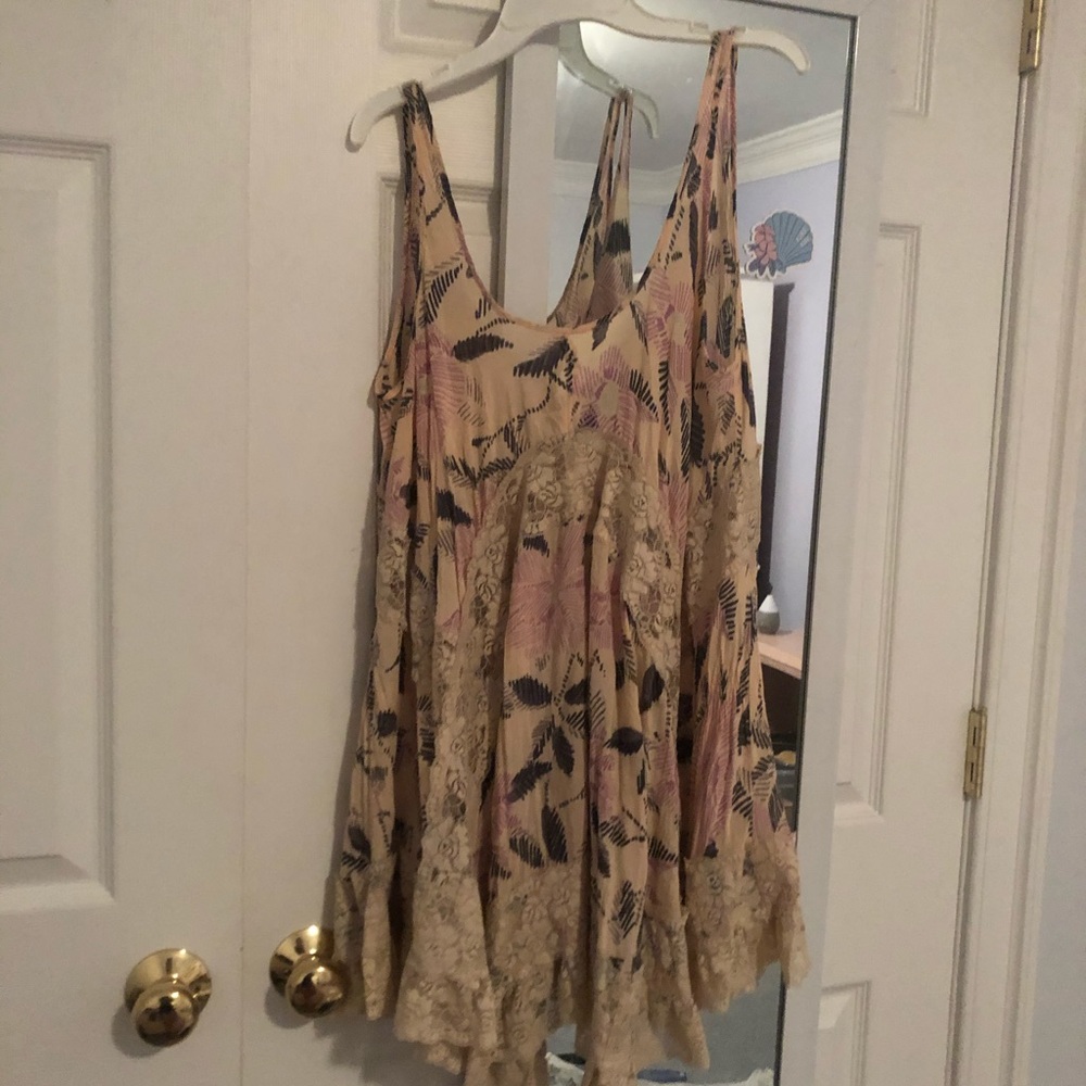 Free People Cream Lace Dress